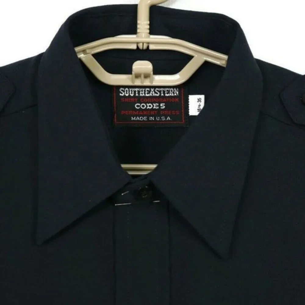 Southeastern Code 5 Police Deputy Uniform Shirt Blue Long Sleeve 16.5 35‎